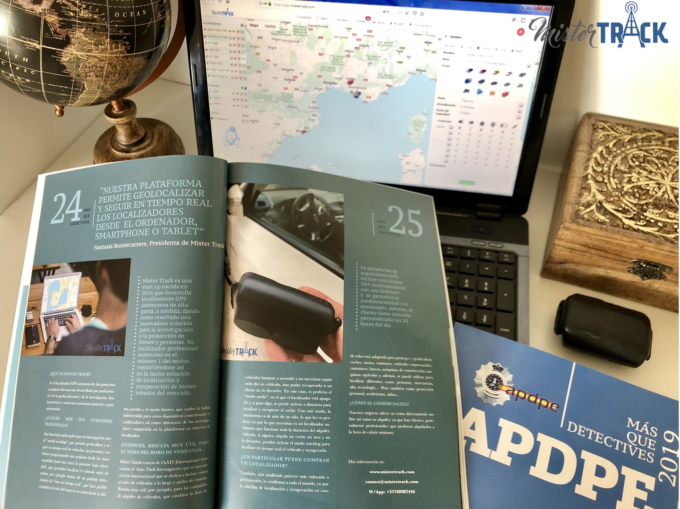 Localizadores GPS autónomos Mister Track – Más que detectives – Entrevista con APDPE